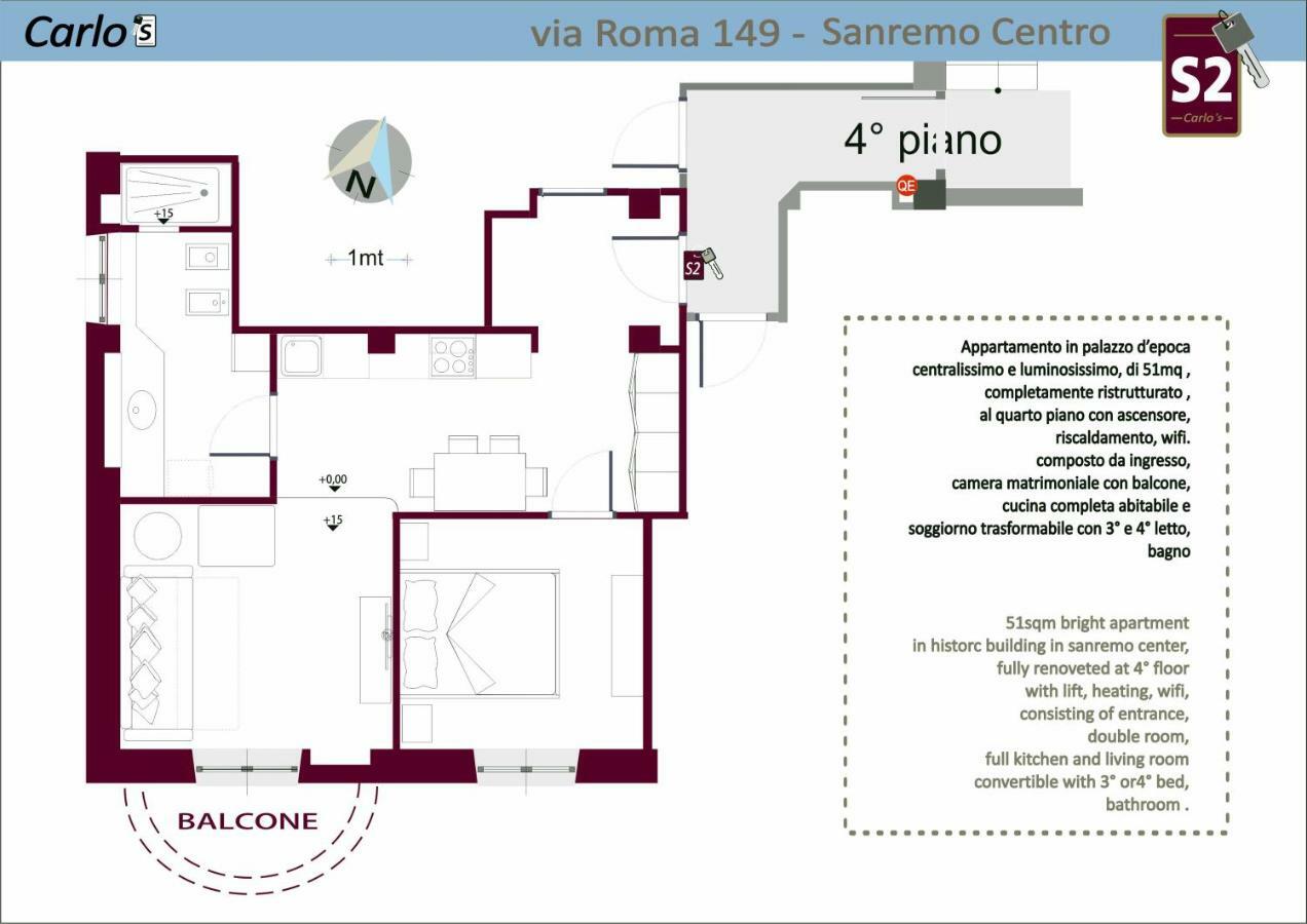 Carlos Bcs2 - Sanremo Center Suite - Exterior photo